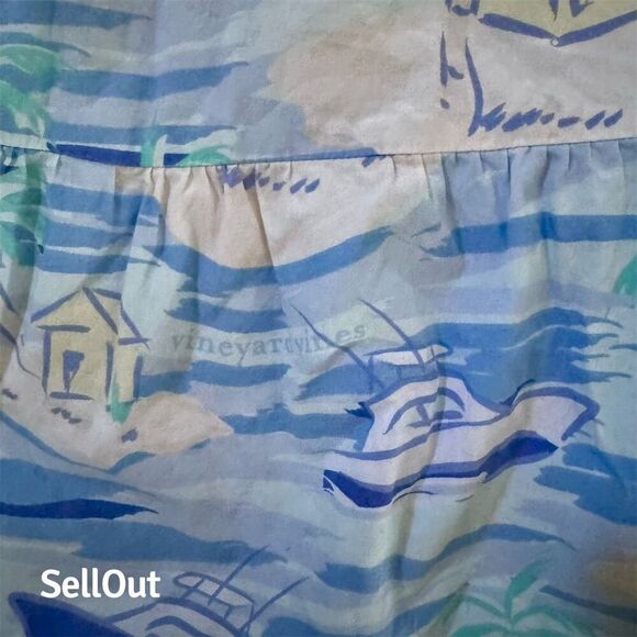 Vineyard Vines for Target Girls Island Scene Midi Dress XS Multicolor Summer - Picture 6 of 7